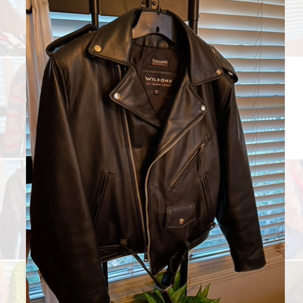 Wilson leather biker jacket